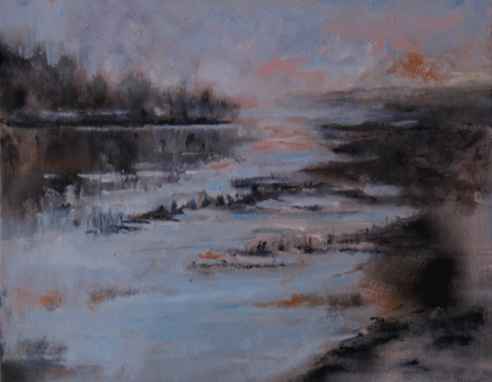Paesaggio invernale (winter landscape)  Leonetta Rossi painter