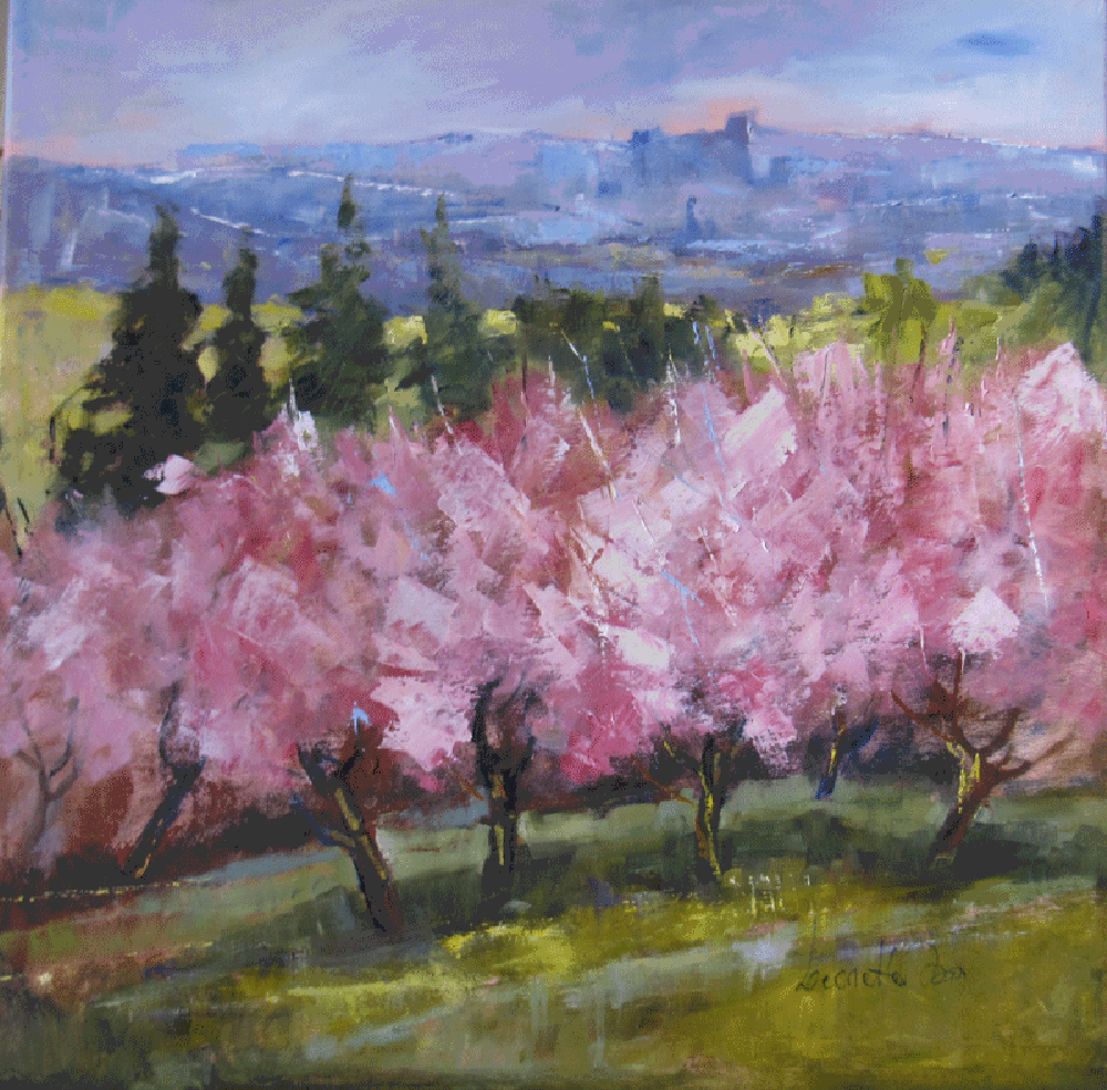 peschi-in-Romagna(peach trees inRomagna) Leonetta Rossi Painter