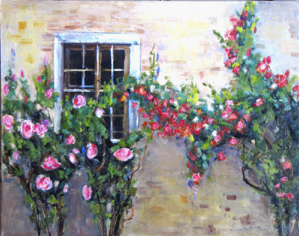 rose.(roses) Leonetta Rossi painter