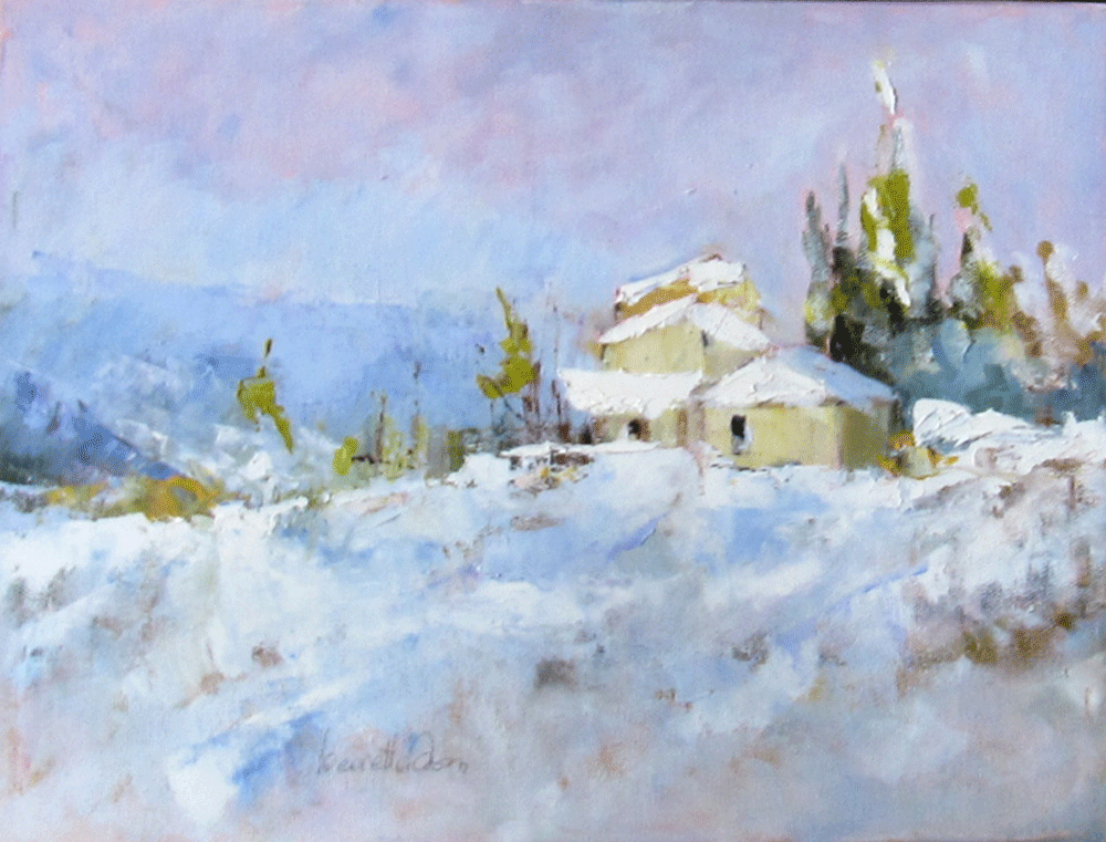 Senatello -nevicata (Senatello snowfall) Leonetta Rossi painter