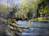 autunno-sul-fiume-(river in autumn) Leonetta Rossi painter