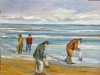 Raccoglitori di vongole cm 40 x 50(collectors of clams) Leonetta Rossi painter