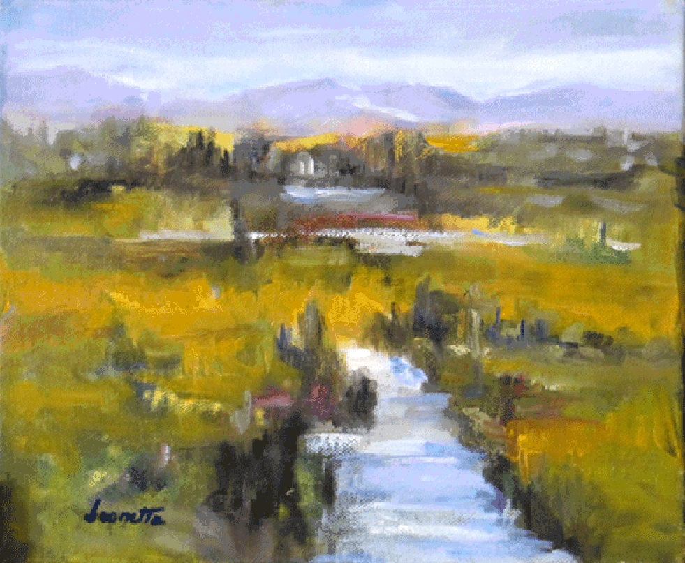 paesaggio 1 (landscape1) Leonetta Riossi painter