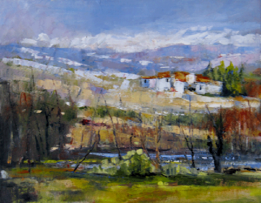 Borgo antico (old village) Leonetta Rossi painter