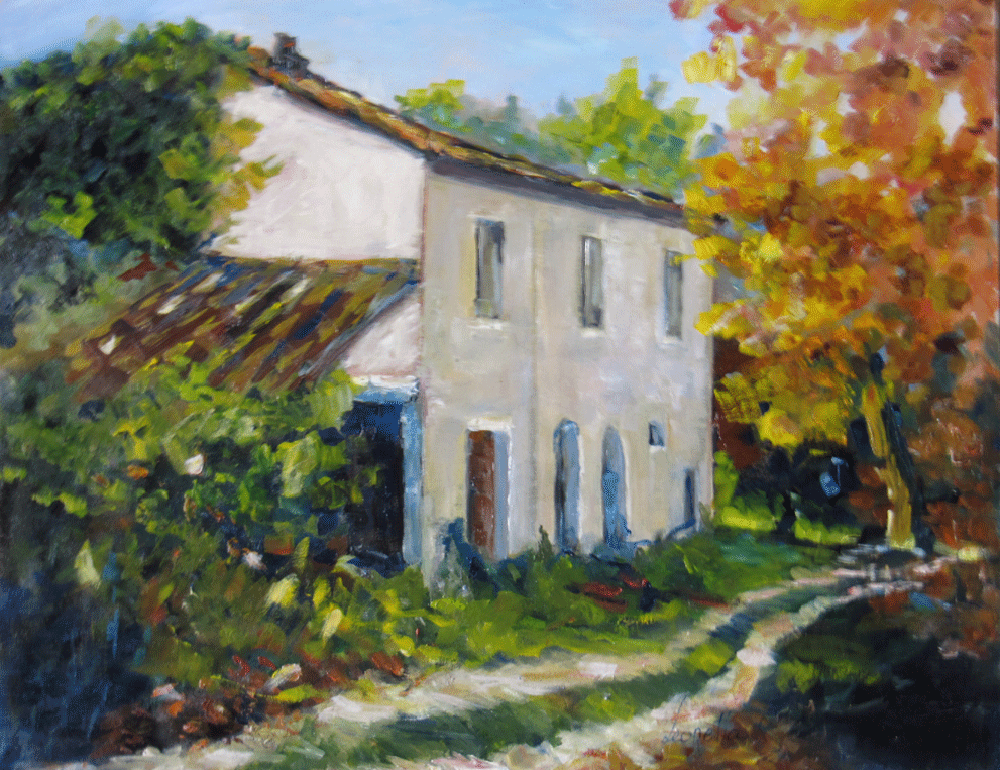 Casolare in Valmarecchia (farmhouse in Valmarecchia) Leonetta Rossi painter