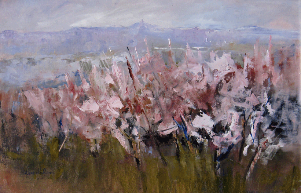 fiori-rosa-(pink flowers)  Leonetta Rossi painter