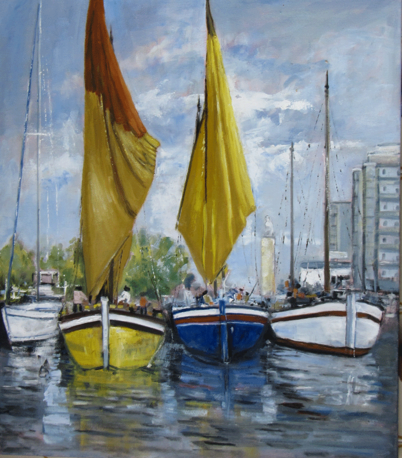 Barche nel porto di Riccione (Boats in the port of Riccione)