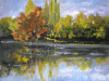 Riflessi sul lago -(reflections on the lake) Leonetta Rossi painter