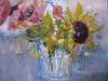 Vaso con fiori cm 40 x 40   Leonetta Rossi painter