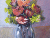 Vaso con fiori cm 25 x 30   Leonetta Rossi painter